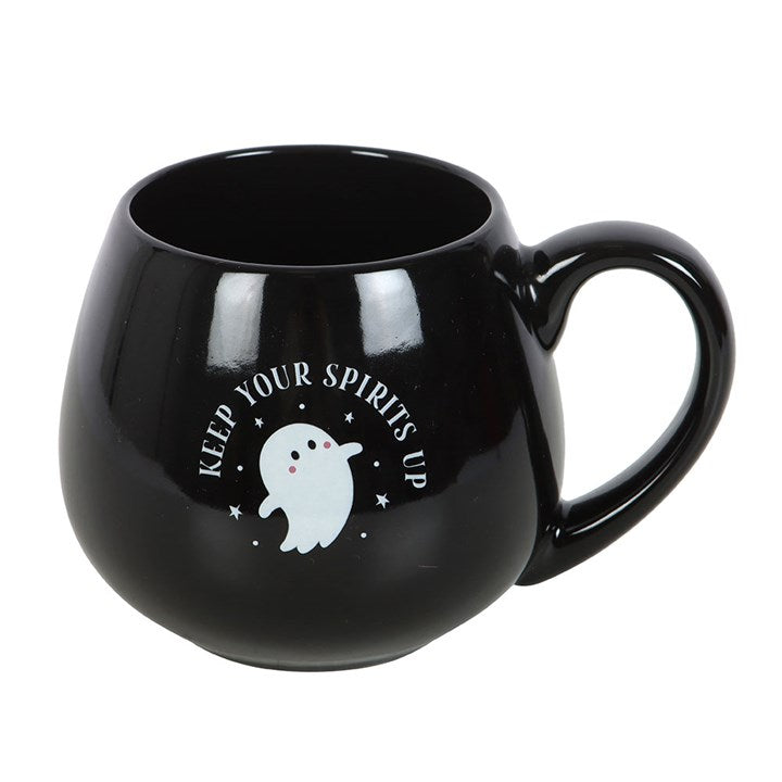 Keep Your Spirits Up Rounded Ghost Mug N/A