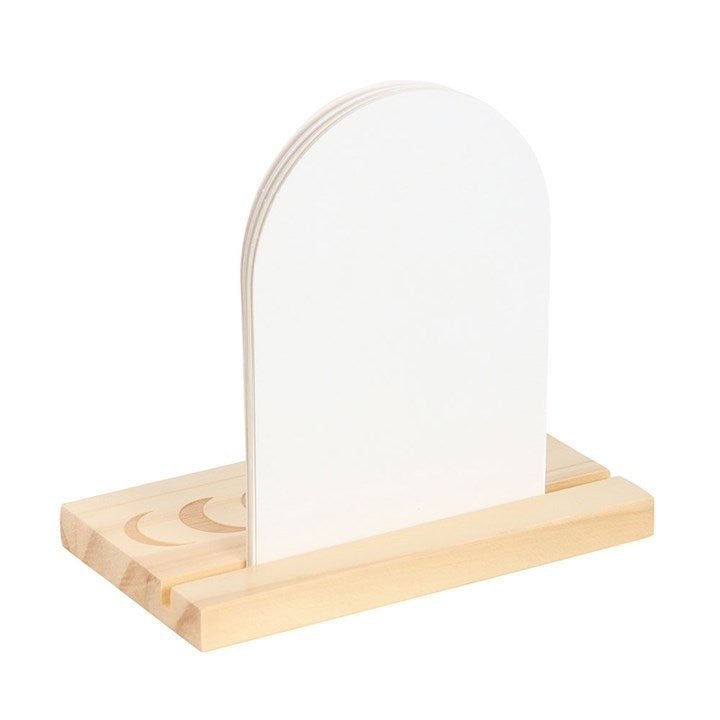 Luna Moth Affirmation Cards with Wooden Stand N/A