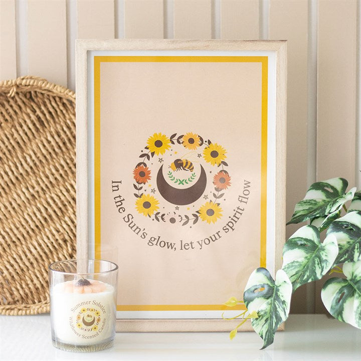 Let Your Spirit Flow Framed Wall Art Print Front White Yellow