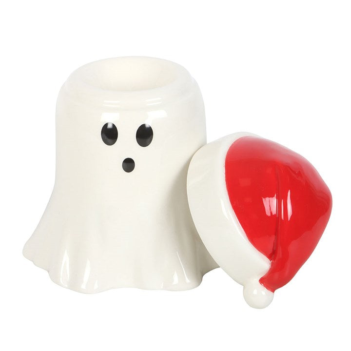 Ghost with Santa Hat Oil Burner and Wax Warmer N/A