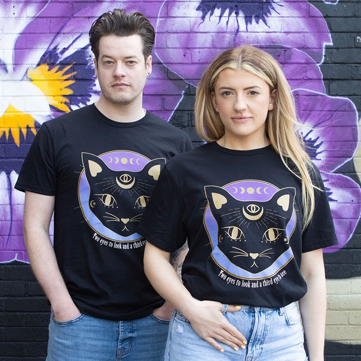 Mystic Mog Black Cat Unisex T-shirt Size XXL N/A
