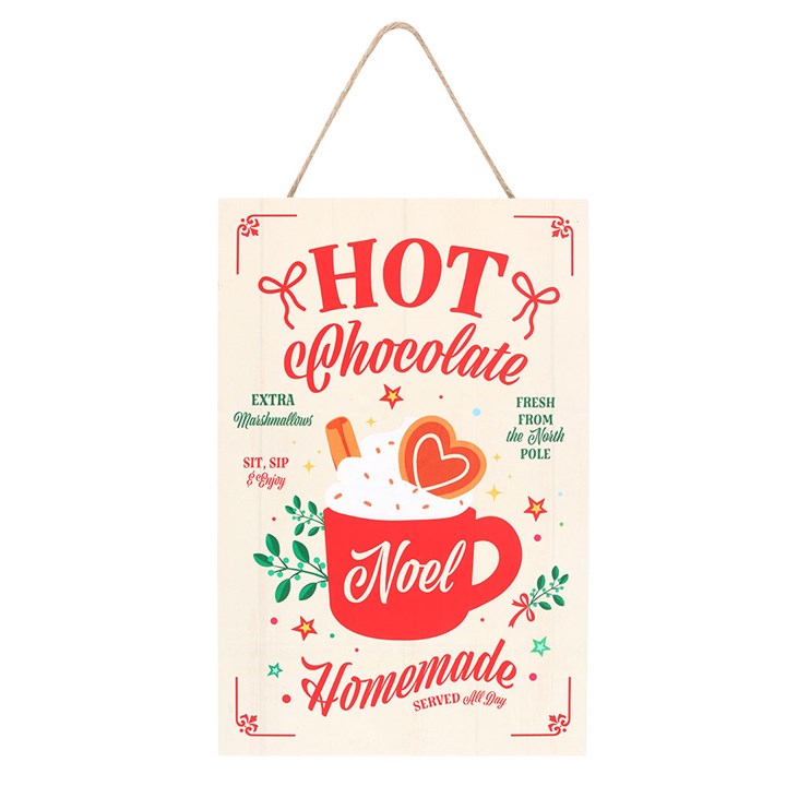 Homemade Hot Chocolate Hanging Sign N/A