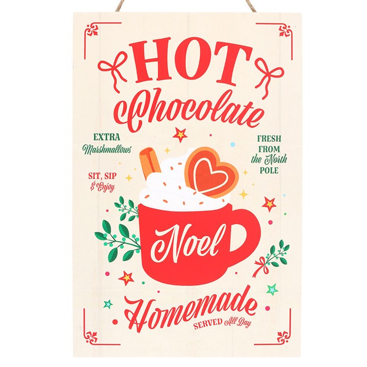 Homemade Hot Chocolate Hanging Sign N/A
