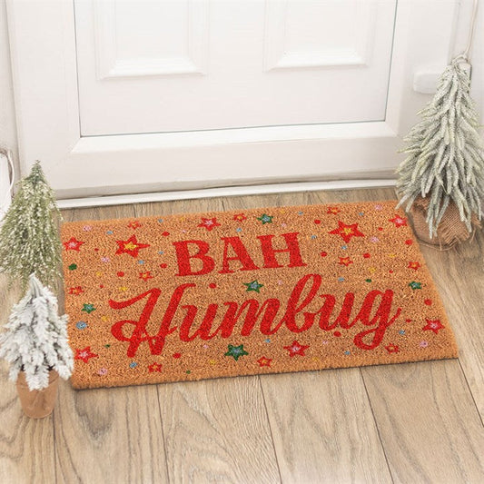 Natural Bah Humbug Christmas Doormat N/A