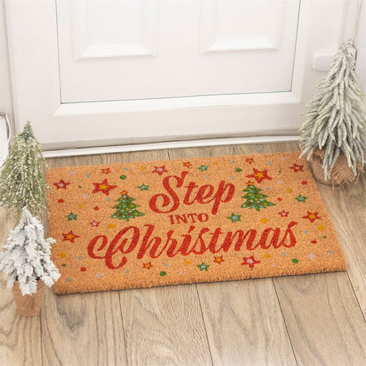 Natural Step Into Christmas Doormat N/A