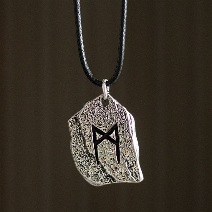 Rune of Transformation Viking Cord Necklace N/A