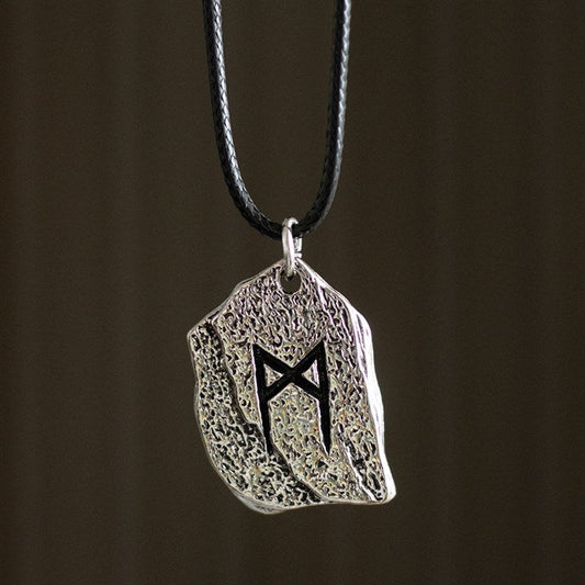 Rune of Transformation Viking Cord Necklace N/A