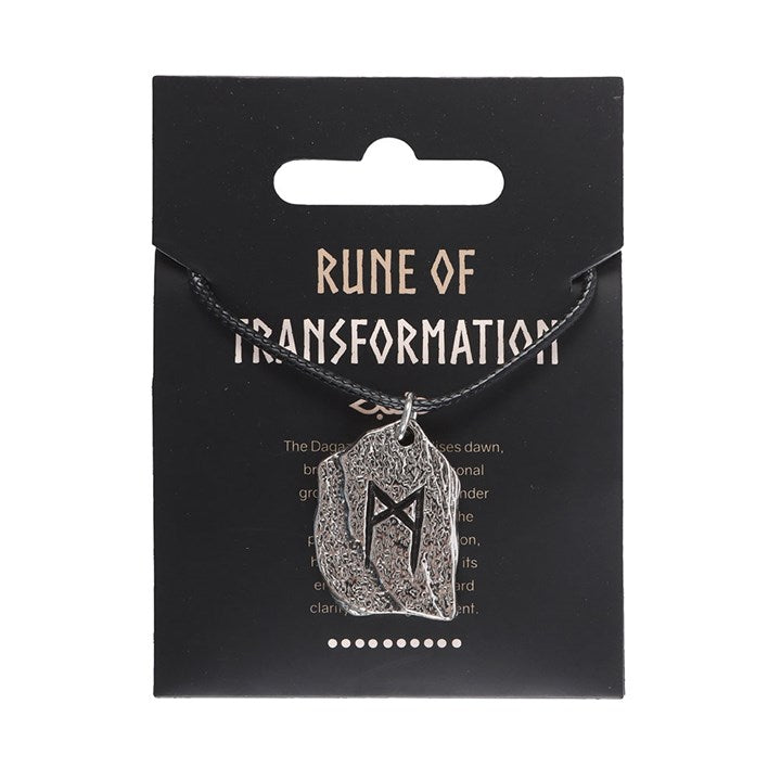 Rune of Transformation Viking Cord Necklace N/A