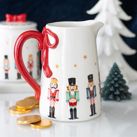 Nutcracker Ceramic Flower Jug with Bow N/A