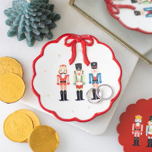 Nutcracker Trinket Dish with Bow N/A