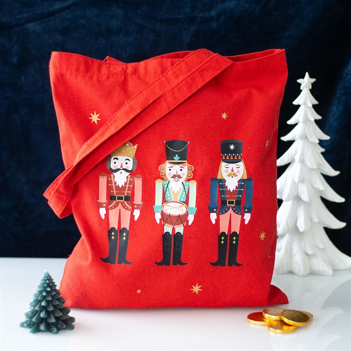 Nutcracker Print Polycotton Tote Bag N/A
