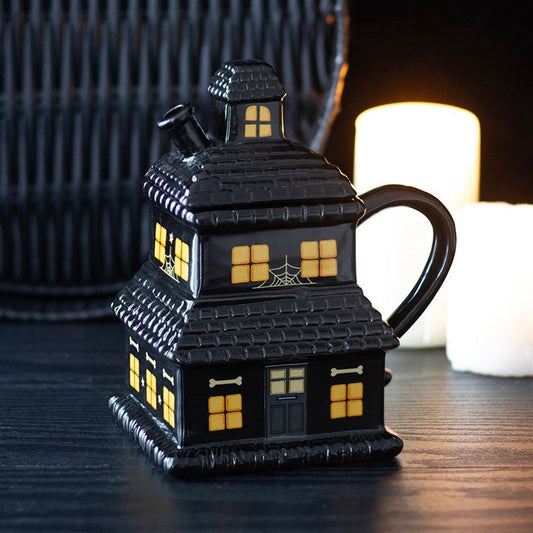 Black Haunted House Mug N/A