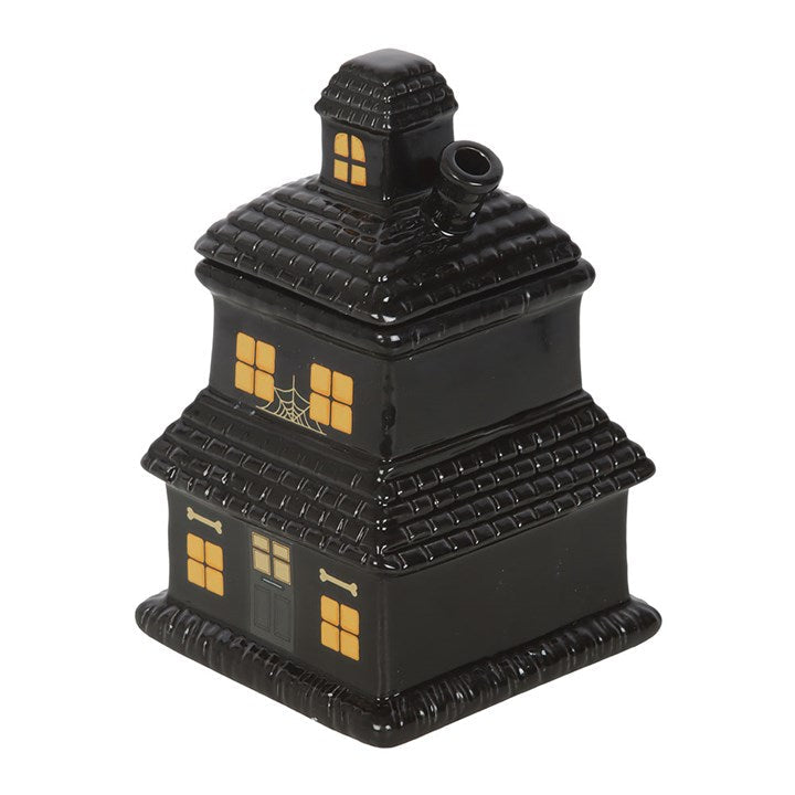 Black Haunted House Oil Burner and Wax Warmer N/A