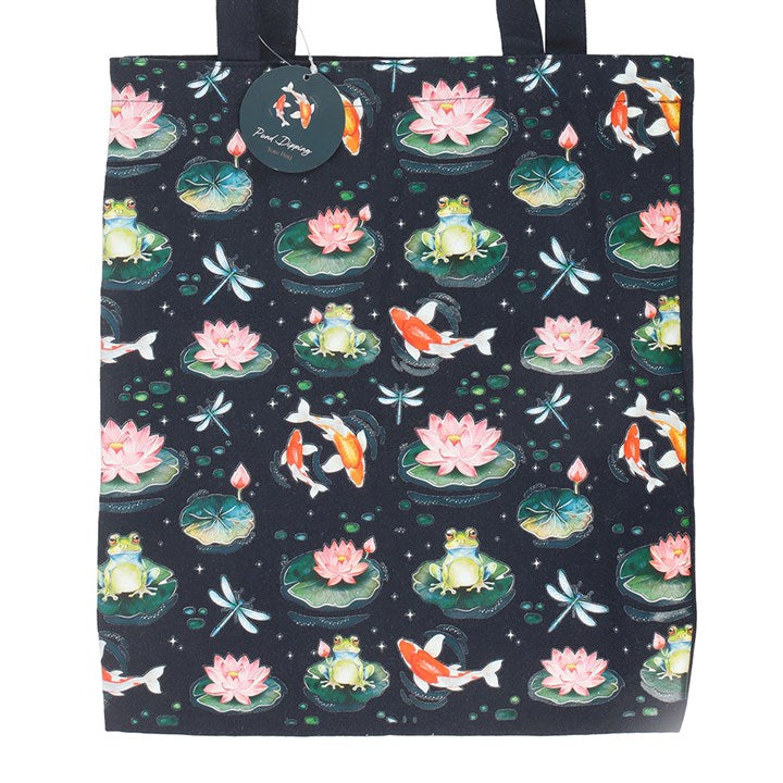 Pond Print Polycotton Tote Bag N/A