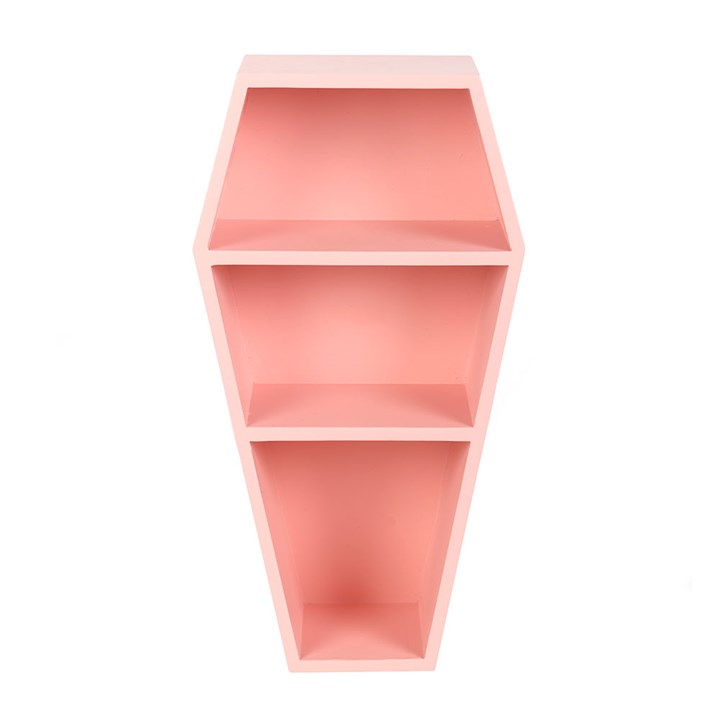 Pink Coffin Shelf Front Pink Red