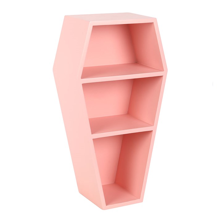 Pink Coffin Shelf Side Pink Red