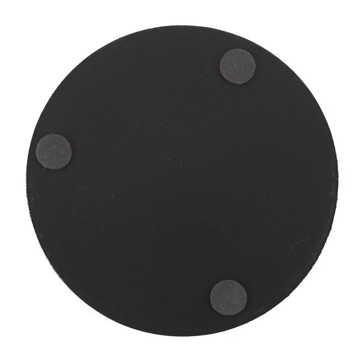 Poisonous Plants Coaster Set Back Black Grey