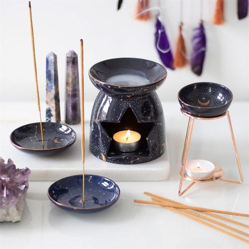 Purple Constellation Oil Burner Front Purple White