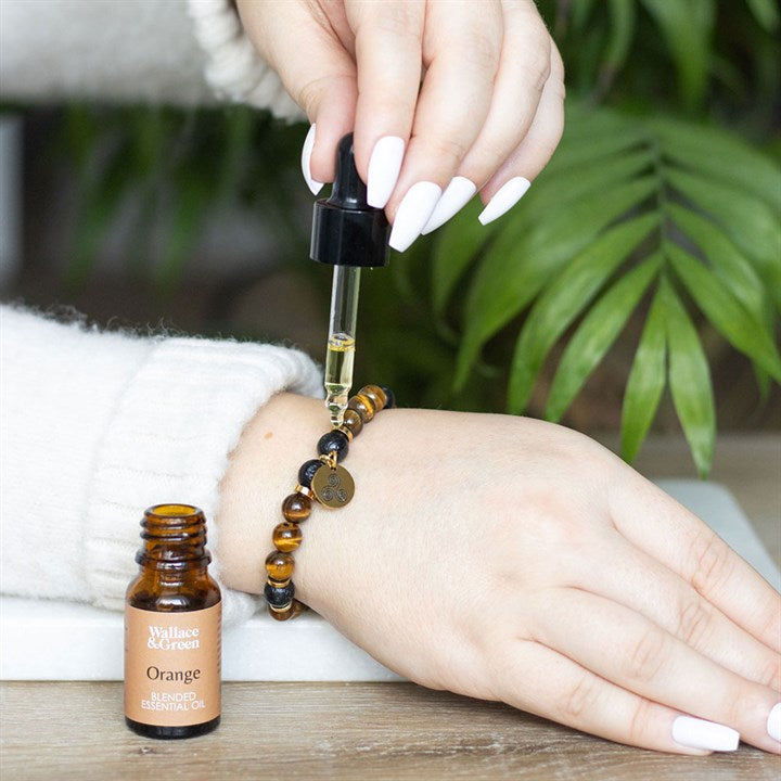 Confidence Tiger's Eye Crystal Essential Oil Bracelet N/A