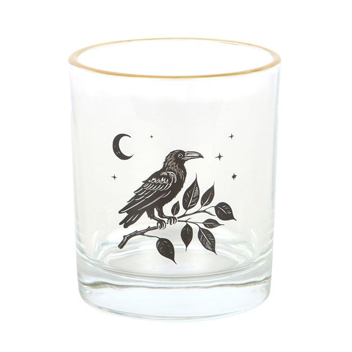 Perched Raven Drinking Glass N/A
