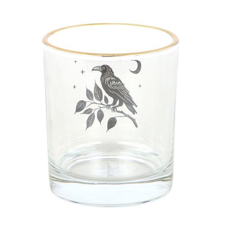 Perched Raven Drinking Glass N/A