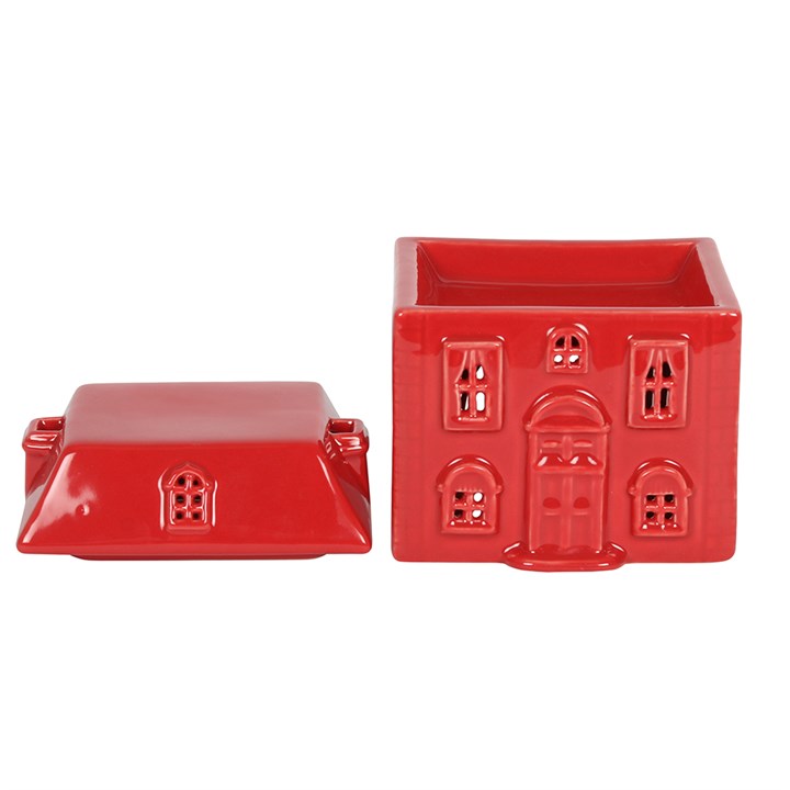 Red Ceramic House Oil Burner N/A