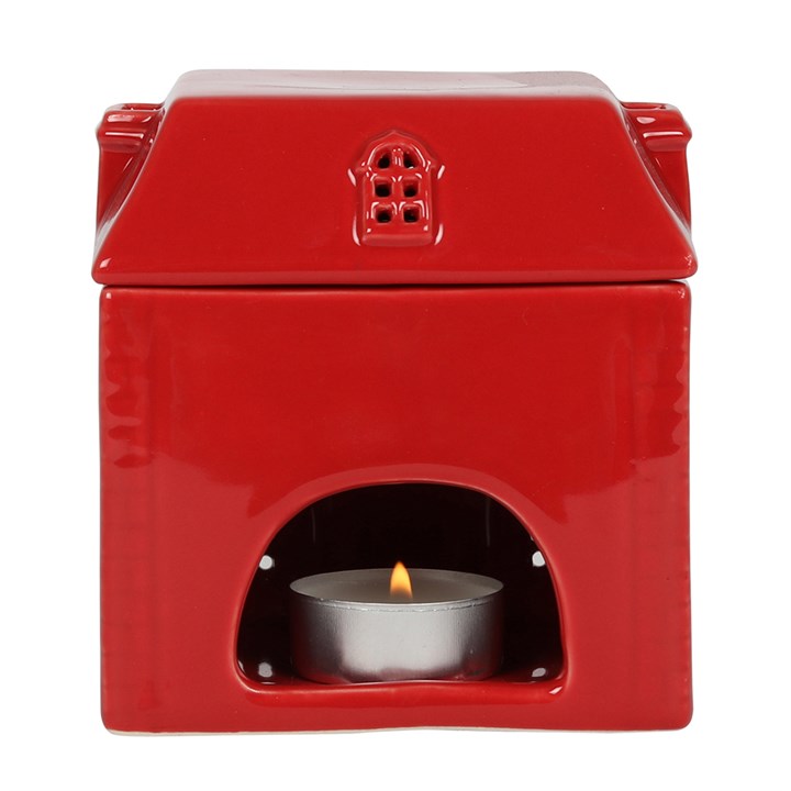 Red Ceramic House Oil Burner N/A