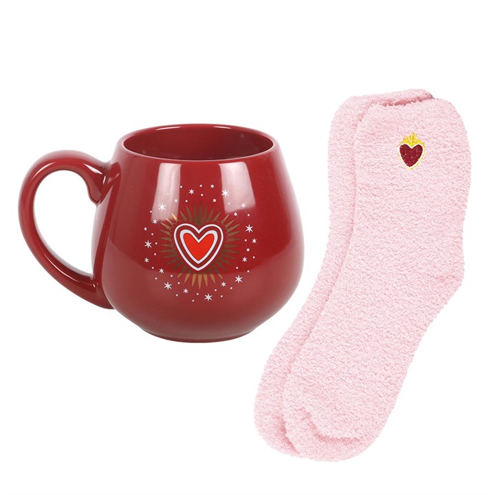 Sacred Heart Mug and Socks Set N/A