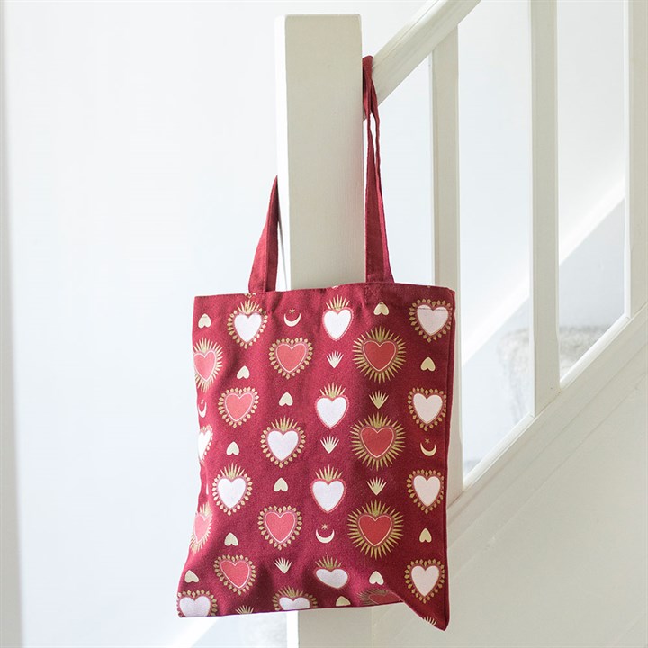 Sacred Heart Print Tote Bag N/A