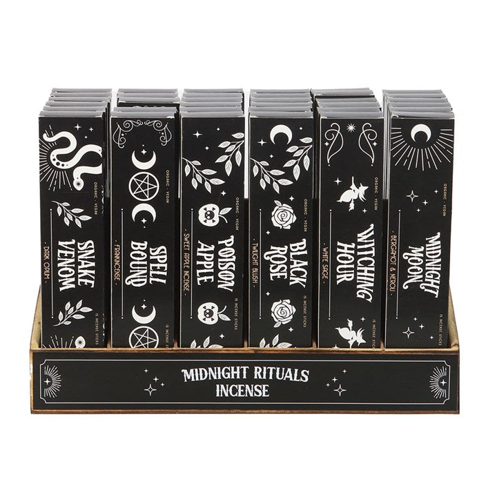 Set of 36 Midnight Rituals Incense Sticks in Display N/A