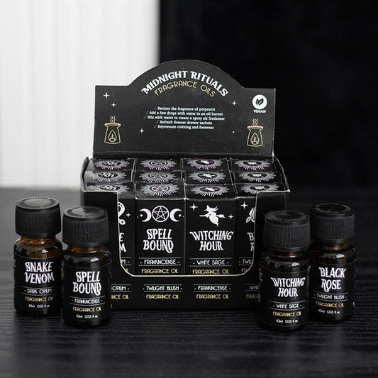 Set of 12 Midnight Rituals Fragrance Oils in Display N/A