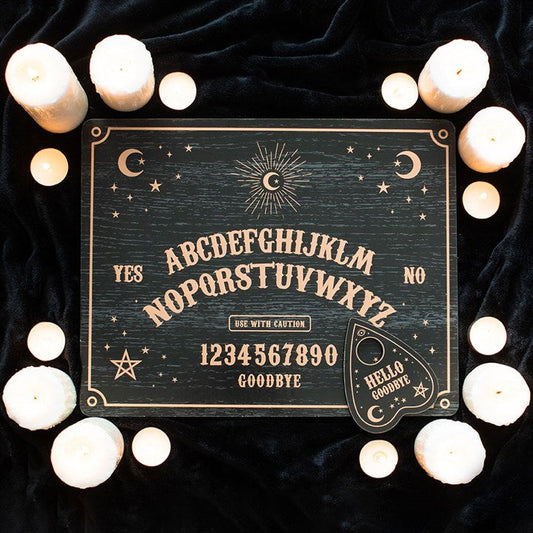 Black Talking Board with Planchette N/A