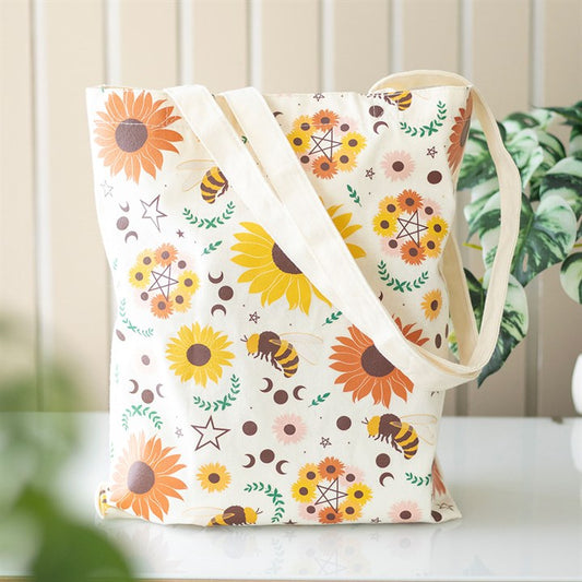 Bee Radiant Print Polycotton Tote Bag N/A