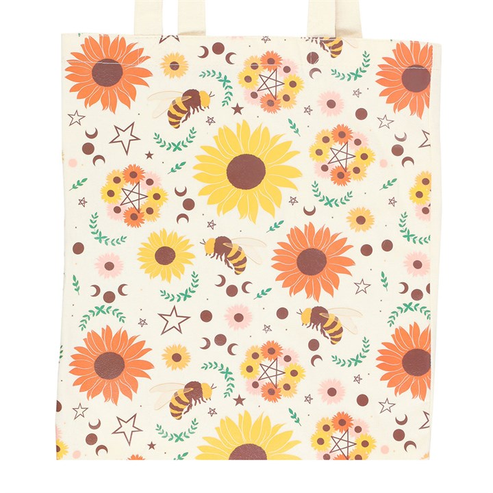 Bee Radiant Print Polycotton Tote Bag N/A
