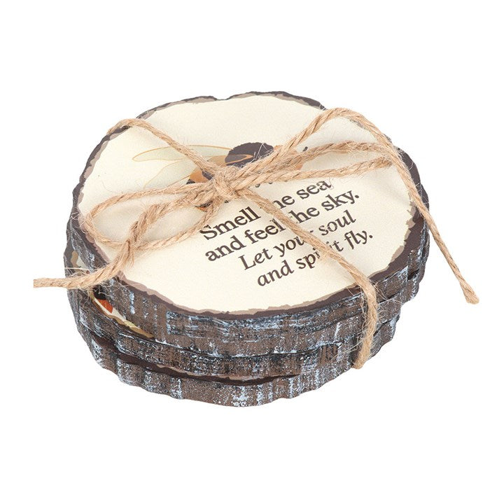 Summer Solstice Wood Slice Coaster Set N/A