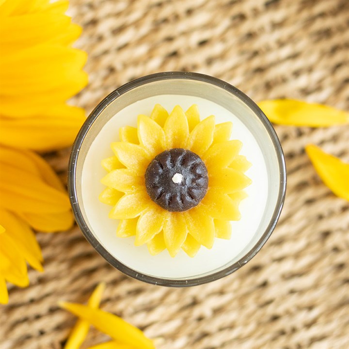 You Are My Sunshine Candle with 3D Sunflower N/A