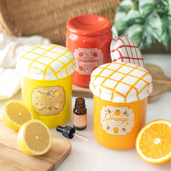 Strawberry Jam Jar Oil Burner and Wax Warmer N/A