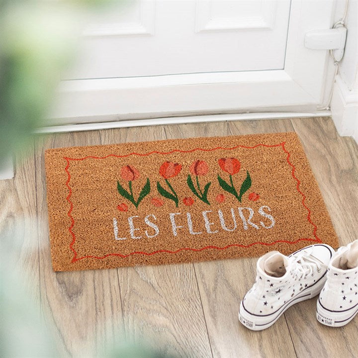 Natural Les Fleurs Tulip Doormat N/A
