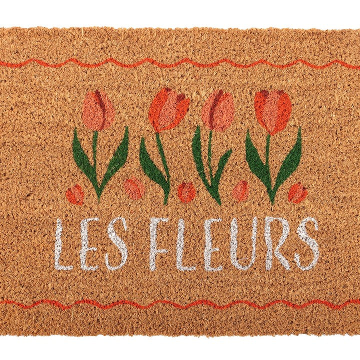 Natural Les Fleurs Tulip Doormat N/A
