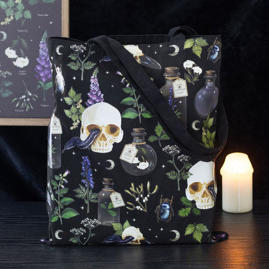 Venom & Vines Print Polycotton Tote Bag N/A