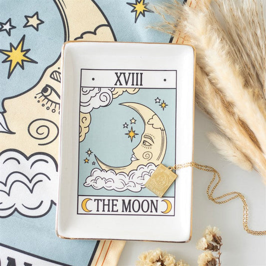The Moon Vintage Tarot Trinket Dish N/A