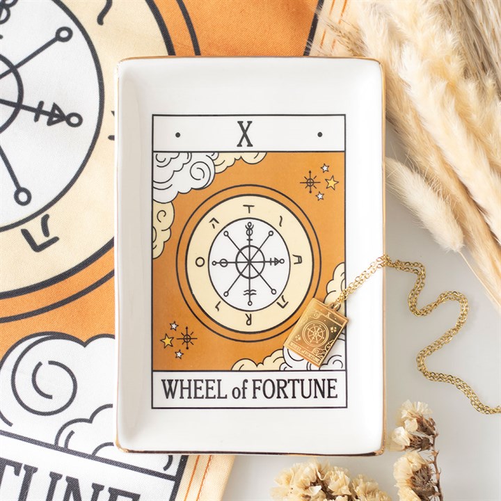 The Wheel of Fortune Vintage Tarot Trinket Dish N/A