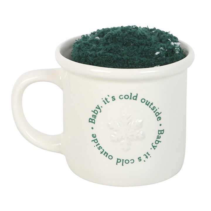 Baby It's Cold Outside Mug and Socks Set N/A