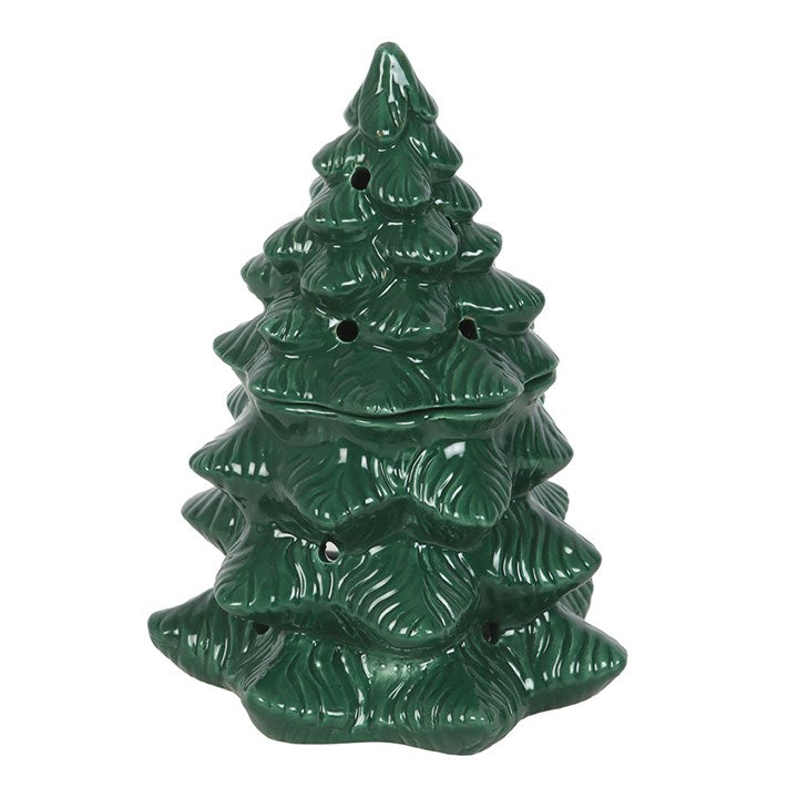 Green Fir Tree Oil Burner and Wax Warmer N/A