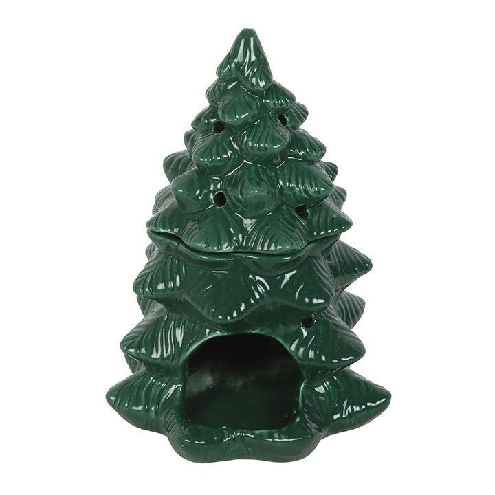 Green Fir Tree Oil Burner and Wax Warmer N/A