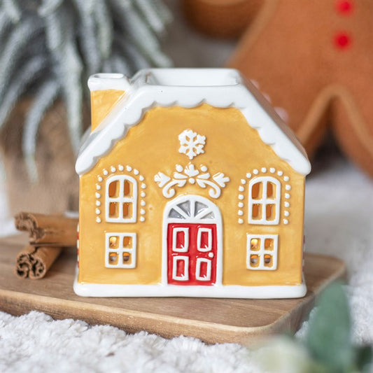 Candy Cane Gingerbread House Oil Burner and Wax Warmer N/A