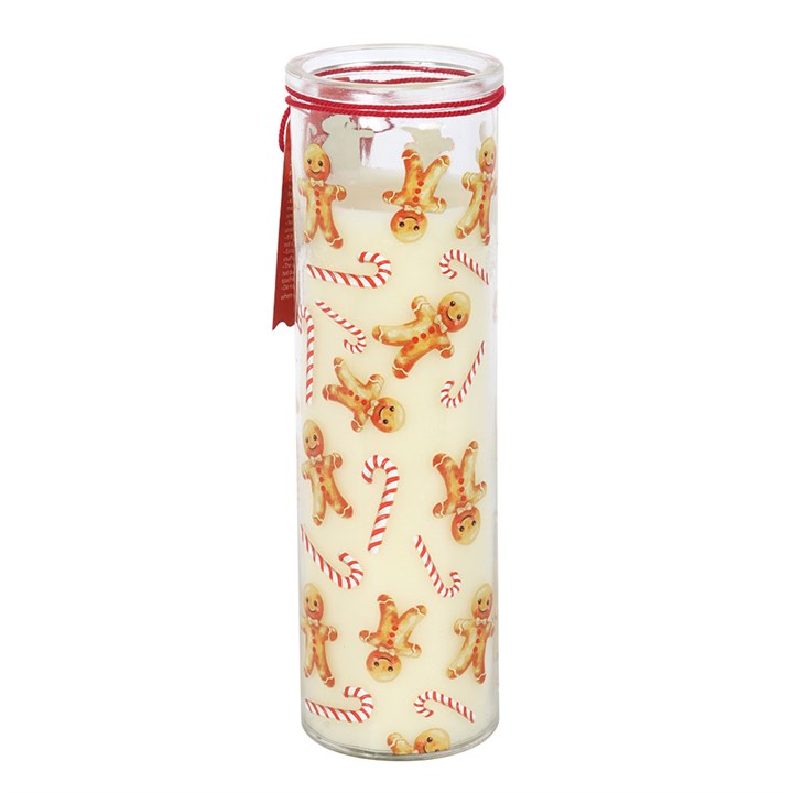 Candy Cane Warm Gingerbread Tube Candle N/A