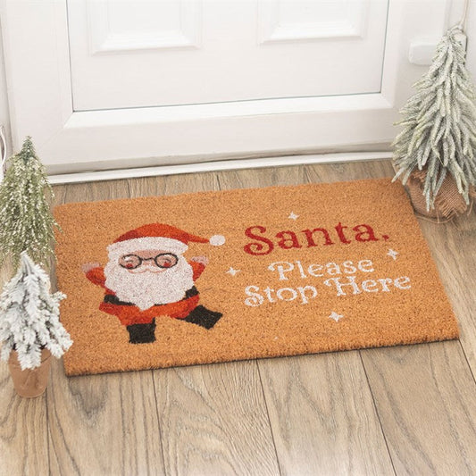 Natural Santa Claus Doormat N/A