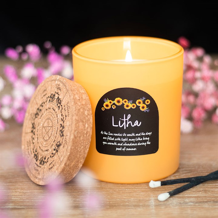 Litha Wildflower Wheel of the Year Candle N/A