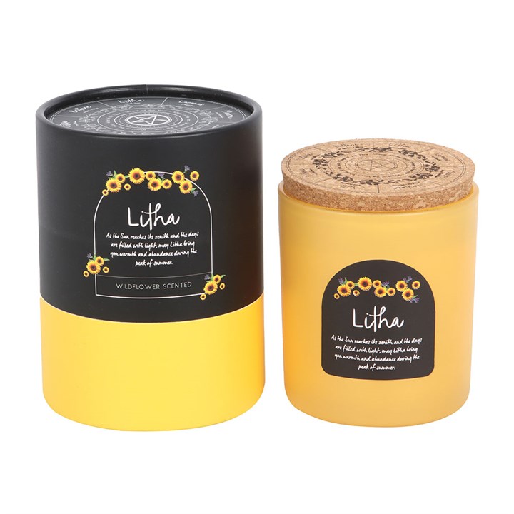 Litha Wildflower Wheel of the Year Candle N/A